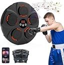 HapagToy Music Boxing Machine Wall Mounted, Smart Music Boxing Machine Equipment Punching Pads With LED Light, Electronic Boxing Target With Bluetooth Music With Boxing Gloves for Indoor, Kids/Adults