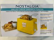 Nostalgia Electrics Grilled Cheese Sandwich Toaster Yellow Toast - Brand New!!