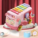 Music Bus Xylophone For Kids Toy For 1 Year Old Kids School Bus Toys Instrument
