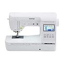 Brother Computerized Sewing and Embroidery Machine, SE1900, Combination Sewing and Embroidery Machine with 5” x 7” Embroidery Field, Large Color Touch LCD Screen, 138 Built-In Designs, 8 Sewing Feet