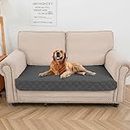 RINHARTEX Waterproof Couch Cover for Dog Sectional Sofa Cover Waterproof Bed Cover Pet Anti-Slip Cat Pet Pad Blanket for Sofa Chair Recliner Bed Furniture Protrctor(30"*50",Grey)