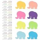 240pcs Elephant Cute Sticky Notes & 60pcs Elephant Paper Clips, 8 Colors Colorful Sticky Notes Funny Self Stick Note Pads Memo Pad Animal Paperclips Gifts for Women Student School Office