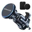 [Holder Expert] Miracase Magnetic Phone Holder for Car, [Upgraded Steel Hook&Strong Magnets] Aluminium Alloy Hands Free Car Phone Mount, Air Vent Cell Phone Support for All Mobile Phones