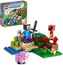 JAIMAN TOYS Kid's Lego Minecraft The Creeper Ambush 21177 Building Adventure Creative Kit (Aged 7+, Multicolor)-72 Pieces