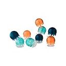 Boon Tomy Jellies Baby Bath Toys, 9 Jellyfish with Suction Cup - Bpa Free, Toddler Toy Suitable for 1, 2 & 3 Years Old Boys & Girls - Navy/Coral