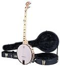 Deering Goodtime DECO Series Openback Banjo 1920's Art Deco Inlay with Instrument Alley Hard Case Combo - Made in the USA