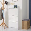 Shoe Storage Cabinet with 3 Flip Drawers Adjustable Shelves