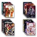 SoulAbiti presents set of 20 Anime posters (Naruto, My hero academia, One piece, dragon ball, Jujutsu kaisen and more) with double sided tape for easy mounting