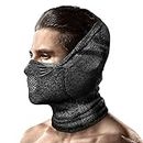 Naroo N9H - Breathable Thermal Half Balaclava with Specialized Stitching Windproof Face Mask for Ski Snowboard Outdoor Sports (Gray)