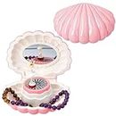 Shop LC Ballerina Music Box Pink Seashell ShapedMemory Musical Boxes for Small Jewelry Keepsake with Mirror & Light Inside Lock BallerinaMothers Day Gifts for Mom for Daughter Birthday Mothers Day