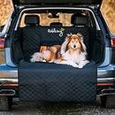 Rudelkönig Kofferraumschutz mit Ladekantenschutz - Wasserabweisend & Pflegeleicht - Gesteppte Hundedecke mit Aufbewahrungstasche - Universale Auto Schutzmatte für Hunde