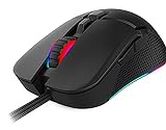 Live Tech Fire Gaming Mouse with Customizable 6 RGB Lighting Mode, 7 Programmable Buttons, Gaming Grade Sensor, 6400 dpi Tracking | Wired Gaming Mouse with RGB & Driver Customization for PC