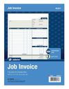 Adams Job Invoice Forms for Business, 2-Part, 8-1/2" x 11-7/16", 100Pages NC2817