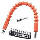 Cheston Flexible Drill Bit Extension Shaft with Screwdriver Bits 10pc Screwdriver Bits Compatible with all Universal 10mm & 13mm Electric Drill Bit Power Hand Repair DIY Tools Accessories