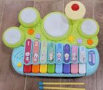 FISCA 3 in 1 Musical Instruments Toy Electronic Piano Keyboard Xylophone Drum