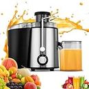 Compact Juicer Extractor Fruit and Vegetable Juice Machine Wide Mouth Centrifugal Juicer, Easy Clean Juicer, Stainless Steel, Dual-Speed, 800w, BPA-Free