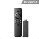 Certified Refurbished Fire TV Stick Lite with Alexa Voice Remote Lite | Stream HD Quality Video | No power and volume buttons