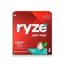 RYZE Nicotine Gum 2mg | Frosty Mint | Soft Chew, Easy on Throat, Sugar Free | Aids in Quitting Smoking & Chewing | Smoking Cessation | 180 gums (9 Gums Each Pack) | Combo Pack of 20