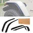 Front & Rear Fender Flares Compatible with 2018-2023 Jeep Wrangler JL & JLU Unlimited Rubicon, Off-Road Wheel Flares Liner 4 PCS
