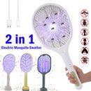 2-in-1 Electronic Mosquito Fly Bug Swatter Insect Killer Zapper Light Trap Lamp