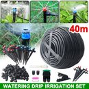 Home Garden Automatic Drip Irrigation Hose System 40m PVC Set DIY Plant Watering