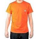 Ben Davis Men's Short Sleeve Heavyweight Pocket T-Shirt, Orange, Small