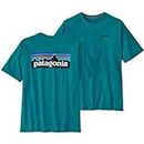 Patagonia M's P-6 Logo Responsibili-Tee T-Shirt, Belay Blue, M Homme