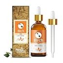 Crysalis Birch (Betula) Oil|100% Pure & Natural Undiluted Essential Oil Organic Standard for Skin & Hair Care|Therapeutic Grade Oil,Improve Hair Volume& Texture-100ML with Dropper