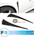 UNIVERSAL CAR SIDE FENDER VENTS AIR WING COVER TRIM GLOSS BLACK -CHE 2