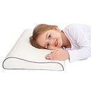 SIKAINI Health Kids Pillow for Bed Sleep Hypoallergenic Memory Foam Pillow Protector for Children (3-10 Years)