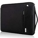 LANDICI 360°Protective Laptop Sleeve Case 13 13.3 14 Inch, Waterproof Computer Bag Cover with Handle for 2020-2022 MacBook Air 13 M1/M2, MacBook Pro 13/14, Chromebook 14, Black
