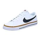 Nike Mens Court Legacy Running Shoes Nn-White/Black-Desert Ochre-Dh3162-100-9 UK