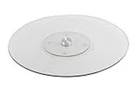 APOLLO The HOUSEWARES Brand Glass Lazy Susan 50cm, Stylish Rotating Centerpiece for Effortless Entertaining, Perfect for Restaurants and Large Gatherings, Easy-Care Dining Essential, Glass