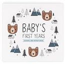 Keepsake Baby Memory Book for Baby Boy or Girl – Timeless Woodland Baby Journal Scrapbook Photo Album for First 5 Years – Milestone Book to Record Every Event from Birth to Age 5