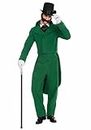 Old Fashioned Christmas Caroler Green Costume Suit Adult One Size Fits Most