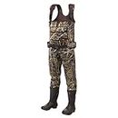 HISEA Chest Waders Neoprene Duck Hunting Waders for Men with 600G Insulated Boots Waterproof Camo Bootfoot Wader Hunting & Fishing Waders-Hang Belt Case Bag Included