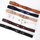 Women Men Buckle-free Elastic Invisible Belt for Jeans Easy Belts Without Buc~m'