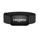 Magene H64 Moniteur de Fréquence Cardiaque Nouvelle Version, Capteur de Fréquence Cardiaque Sangle de Poitrine, Protocole Ant+/Bluetooth, Compatible avec iOS/Android APPs