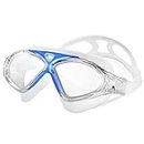 PRIME DEALS Professional Anti Fog Clear Swimming Goggles Anti-UV Swimming Goggles Swimming Pool Water Adjustable Diving Mask with a Case Cover (Blue).