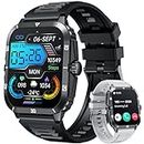 Smartwatch for Men Android iOS Phones: Smart Watch Fitness Tracker 2.0" Full Touchscreen with Answer/Make call Waterproof Blood Pressure Heart Rate Sport Pedometer Sleep Digital Step Activity Monitor