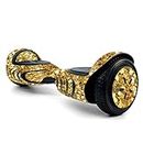 MightySkins Glossy Glitter Skin for Tomoloo Hoverboard Self Balancing Scooter - Gold Chips | Protective, Durable High-Gloss Glitter Finish | Easy to Apply, Remove, and Change Styles | Made in The USA