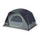 Coleman Skydome Camping Tent, 2/4/6/8 Person Family Dome Tent with 5 Minute Setup, Strong Frame can Withstand 35MPH Winds, Roomy Interior with Extra Storage Included