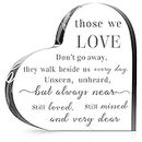 Jetec Sympathy Gifts Memorial Bereavement Gifts Acrylic Condolence Remembrance Gifts for Loss of Loved One Father Mother (Simple Style,6 x 6 x 0.6 Inch)