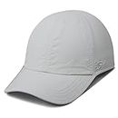Mens Hats Baseball Cap UPF 50+ Sun Quick Dry Lightweight Breathable Trucker Hat Outdoor Hiking Fishing Run Golf Sports Dad Mesh Hats A Go Running Quick Drying Hats for Women Men Light Gray XL
