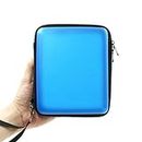 ADVcer 2DS Case, EVA Waterproof Hard Shield Protective Carrying Case with Hand Wrist Strap and Double Zipper Compatible with Nintendo 2DS (Blue)