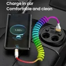 Auto Feder USB Blitz Kabel Ladegerät für iPhone 14 13 12 11 xs 8 7 6 Apple iPad 2.4a Schnell ladung