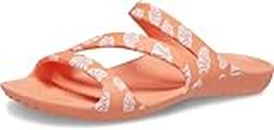 Crocs Women's Kadee Ii Sandals, Papaya/Multi, Numeric_8