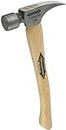 Stiletto Ti14MC-16 Titanium 14-ounce Milled Face Hammer with a Curved 16" Hickory Handle