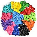 Kolavia 100PCS Party Balloons, 12 Inches Premium Assorted Colorful Balloons, Bulk Pack of Strong Latex Balloons for Birthday, Party, Christmas, Wedding, Anniversary and Vacation