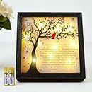 WOODEXPE Sympathy Gift LED Memorial Shadow Box 8"x8" Memorial Gifts for Loss of Loved One - A Limb Has Fallen from The Family Tree